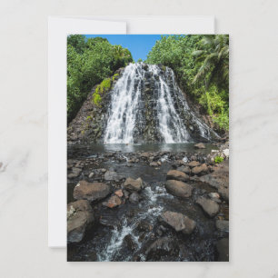 Tarjeta De Agradecimiento Cascada Tropical Kepirohi