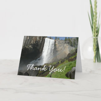 Tarjeta De Agradecimiento Cascada Vernal I en el Parque Nacional Yosemite