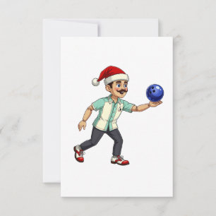 Tarjeta De Agradecimiento Cascanueces Bolos Navidad Deportes Festejos Navida