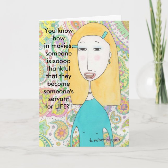 Tarjeta De Agradecimiento Casi Gracias (Anverso)