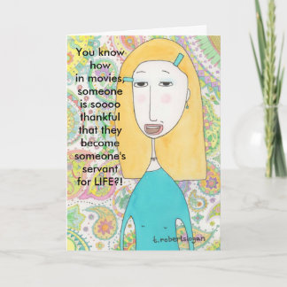 Tarjeta De Agradecimiento Casi Gracias