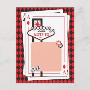 Tarjeta De Agradecimiento Casino / Las Vegas Night - Fiesta adulto - Gracias