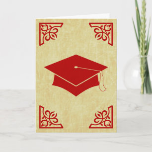 Tarjeta De Agradecimiento casquillo sofisticado de la graduación