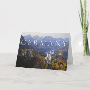Tarjeta De Agradecimiento Castillo de Neuschwanstein   Alemania Baviera Grac