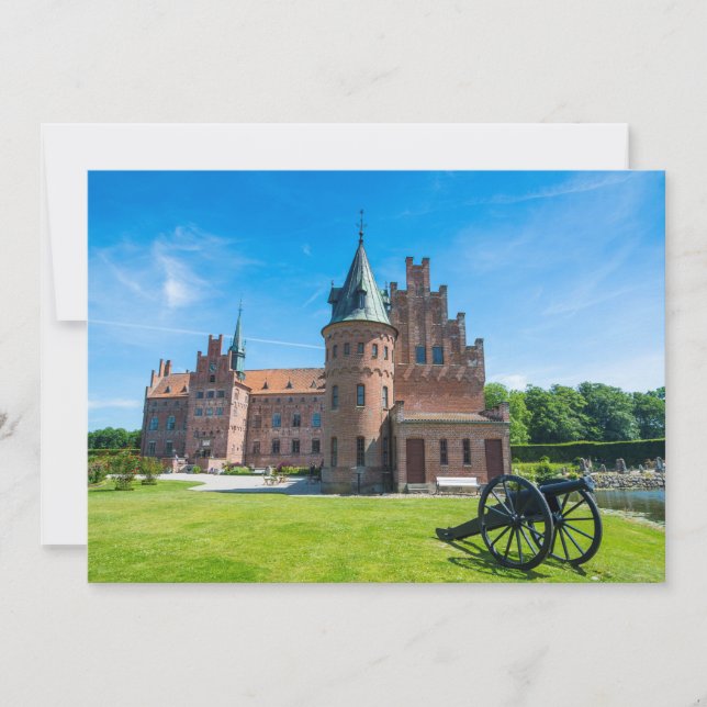 Tarjeta De Agradecimiento Castillo Egeskov Escénico (Anverso)