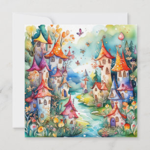 Tarjeta De Agradecimiento Castillo mágico de Fairyland