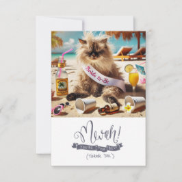 Tarjeta De Agradecimiento CAT Lover Bachelorette