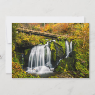 Tarjeta De Agradecimiento Cataratas   Cascadas de Triberg, Alemania