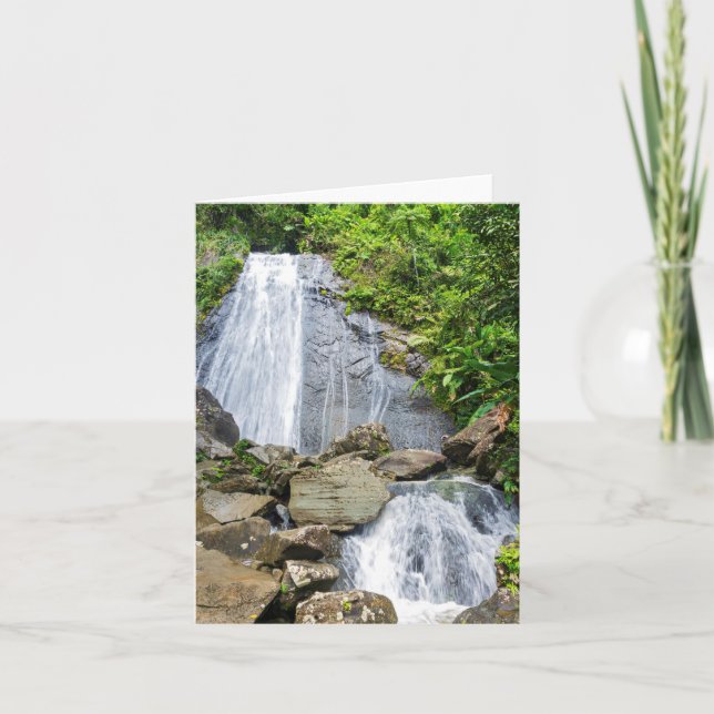 Tarjeta De Agradecimiento Cataratas de la coca del yunque (Anverso)