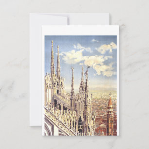 Tarjeta De Agradecimiento Catedral de Milán Natividad de Santa María