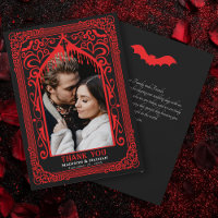Catedral Gótica Roja de Vampiros Foto Boda