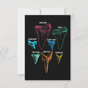 Tarjeta De Agradecimiento Caza de dientes de tiburón - Regalos locos de tibu