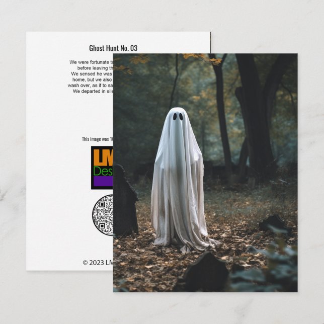 Tarjeta De Agradecimiento Caza fantasma Nº 03 (Anverso / Reverso)