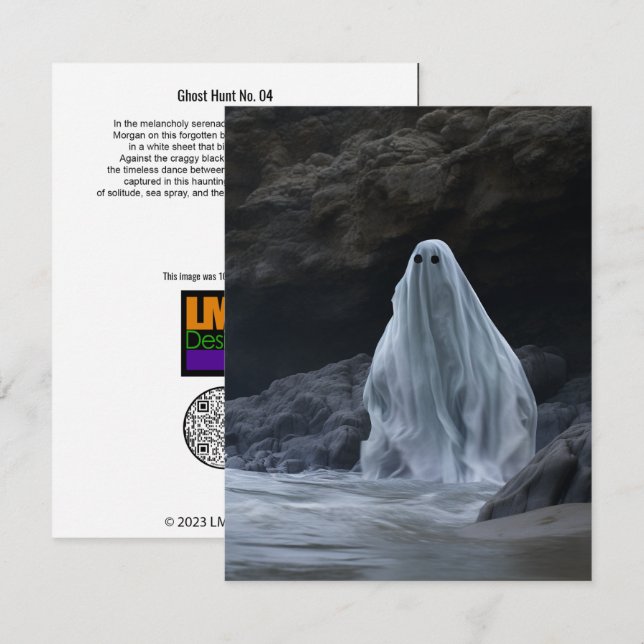 Tarjeta De Agradecimiento Caza fantasma Nº 04 (Anverso / Reverso)