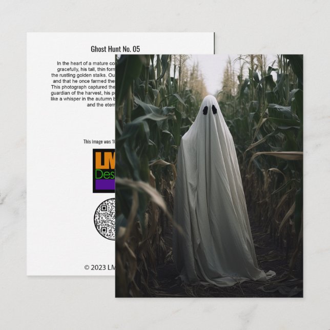 Tarjeta De Agradecimiento Caza fantasma Nº 05 (Anverso / Reverso)