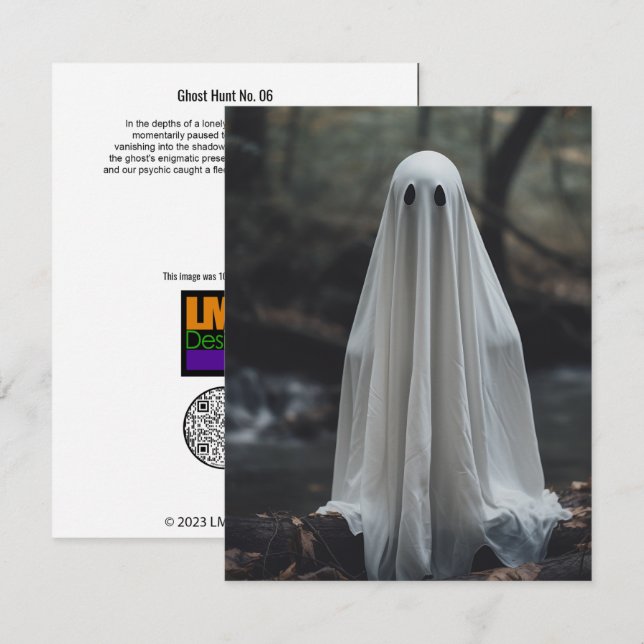 Tarjeta De Agradecimiento Caza fantasma Nº 06 (Anverso / Reverso)