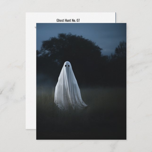Tarjeta De Agradecimiento Caza fantasma Nº 07 (Anverso / Reverso)