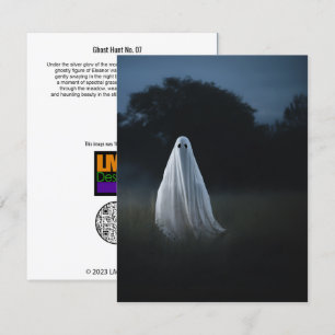 Tarjeta De Agradecimiento Caza fantasma Nº 07