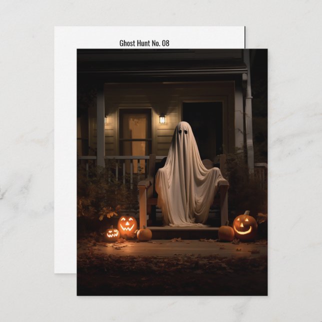 Tarjeta De Agradecimiento Caza fantasma Nº 08 (Anverso / Reverso)