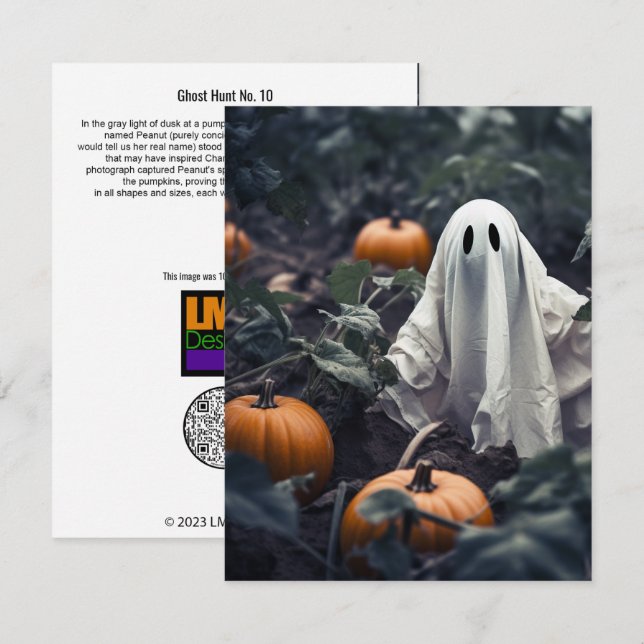 Tarjeta De Agradecimiento Caza fantasma Nº 10 (Anverso / Reverso)