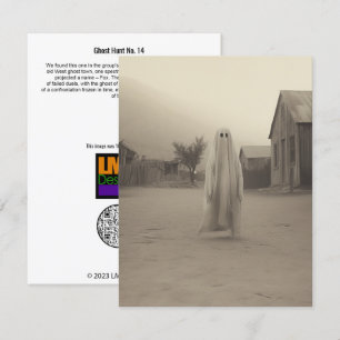 Tarjeta De Agradecimiento Caza fantasma Nº 14