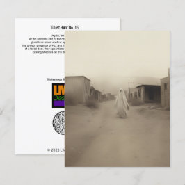 Tarjeta De Agradecimiento Caza fantasma Nº 15