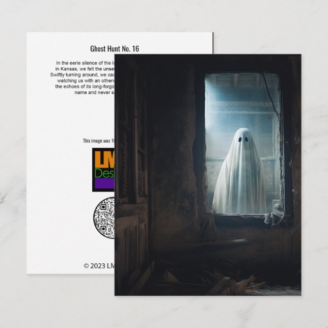 Tarjeta De Agradecimiento Caza fantasma Nº 16 (Anverso / Reverso)