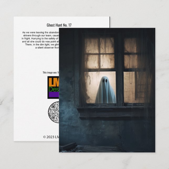 Tarjeta De Agradecimiento Caza fantasma Nº 17 (Anverso / Reverso)