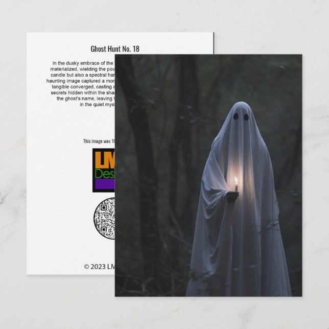 Tarjeta De Agradecimiento Caza fantasma Nº 18 (Anverso / Reverso)