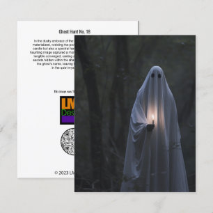 Tarjeta De Agradecimiento Caza fantasma Nº 18