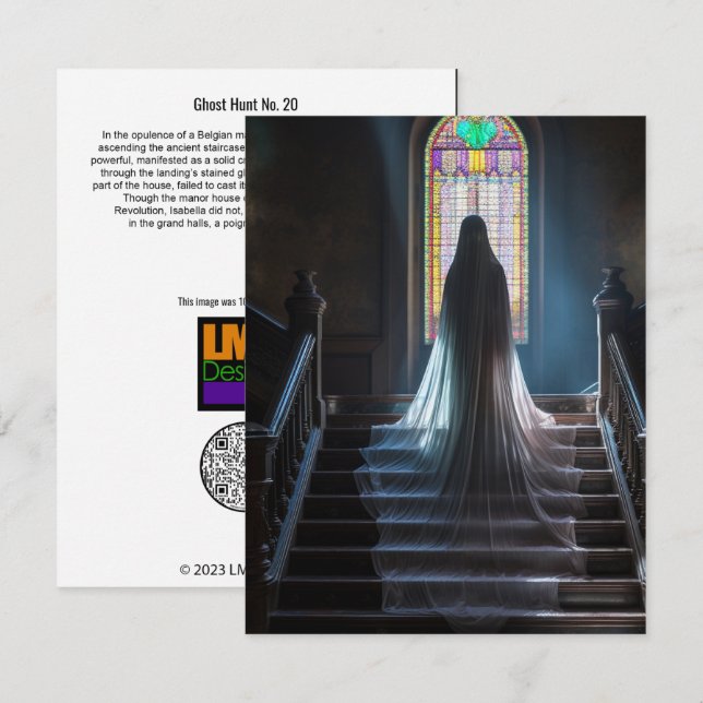 Tarjeta De Agradecimiento Caza fantasma Nº 20 (Anverso / Reverso)