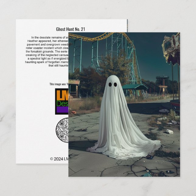 Tarjeta De Agradecimiento Caza fantasma Nº 21 (Anverso / Reverso)