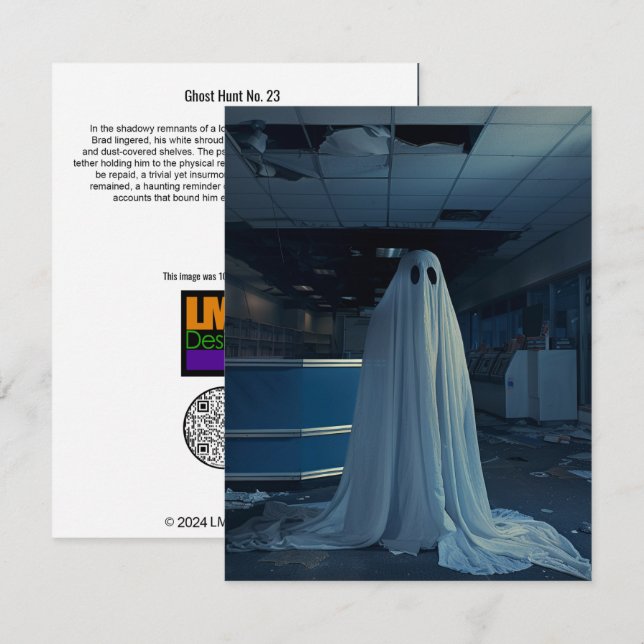 Tarjeta De Agradecimiento Caza fantasma Nº 23 (Anverso / Reverso)