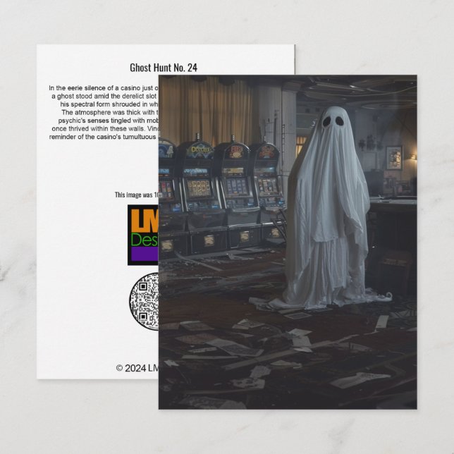 Tarjeta De Agradecimiento Caza fantasma Nº 24 (Anverso / Reverso)