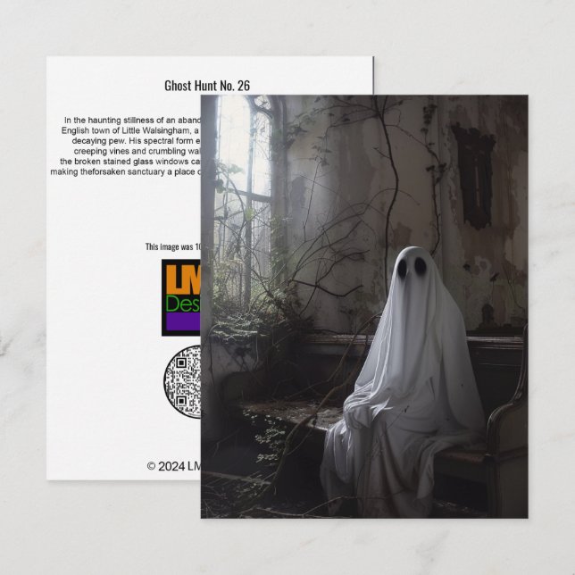 Tarjeta De Agradecimiento Caza fantasma Nº 26 (Anverso / Reverso)