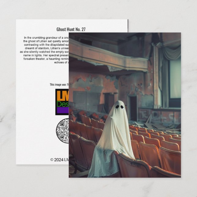 Tarjeta De Agradecimiento Caza fantasma Nº 27 (Anverso / Reverso)