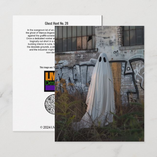 Tarjeta De Agradecimiento Caza fantasma Nº 28 (Anverso / Reverso)