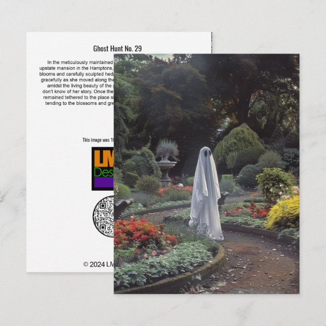 Tarjeta De Agradecimiento Caza fantasma Nº 29 (Anverso / Reverso)