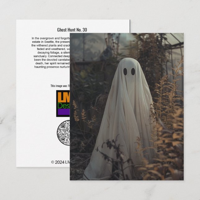 Tarjeta De Agradecimiento Caza fantasma Nº 30 (Anverso / Reverso)