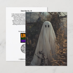 Tarjeta De Agradecimiento Caza fantasma Nº 30