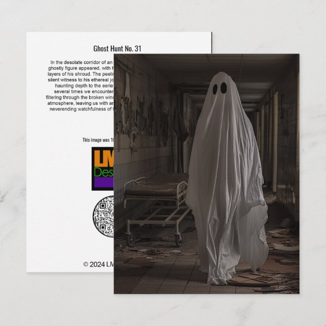 Tarjeta De Agradecimiento Caza fantasma Nº 31 (Anverso / Reverso)