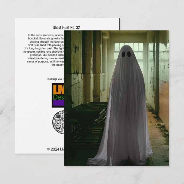 Tarjeta De Agradecimiento Caza fantasma Nº 32 (Anverso / Reverso)