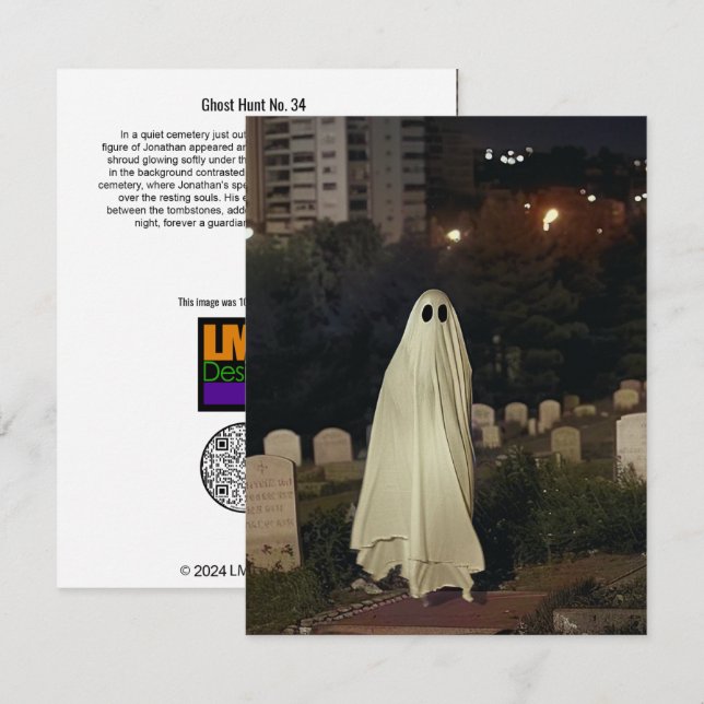 Tarjeta De Agradecimiento Caza fantasma Nº 34 (Anverso / Reverso)