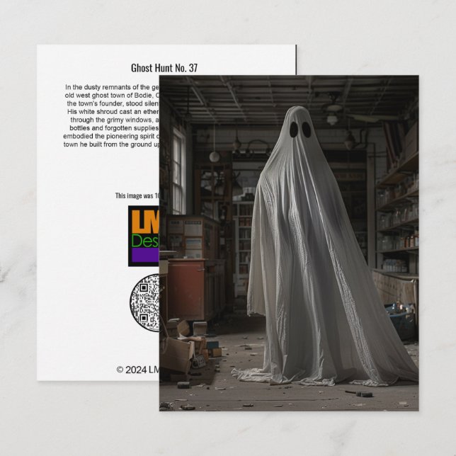 Tarjeta De Agradecimiento Caza fantasma Nº 37 (Anverso / Reverso)