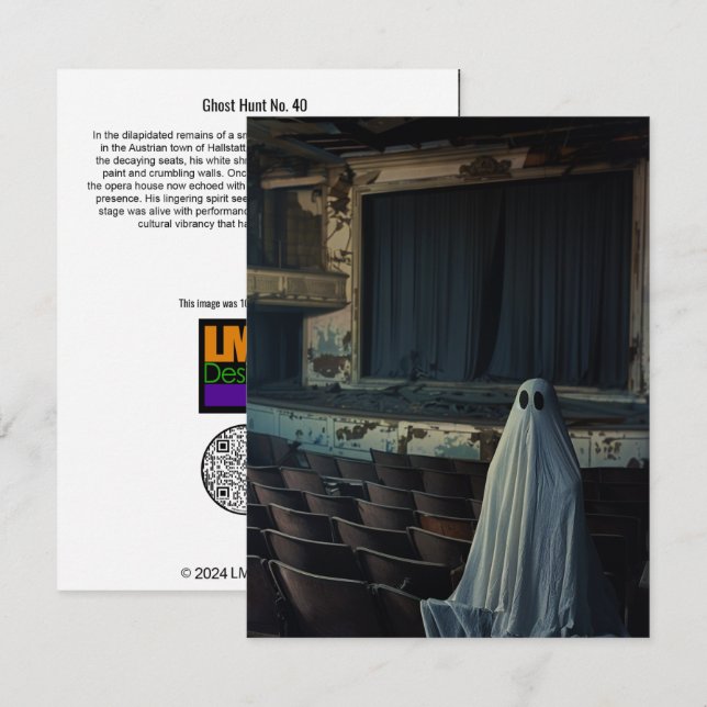 Tarjeta De Agradecimiento Caza fantasma Nº 40 (Anverso / Reverso)