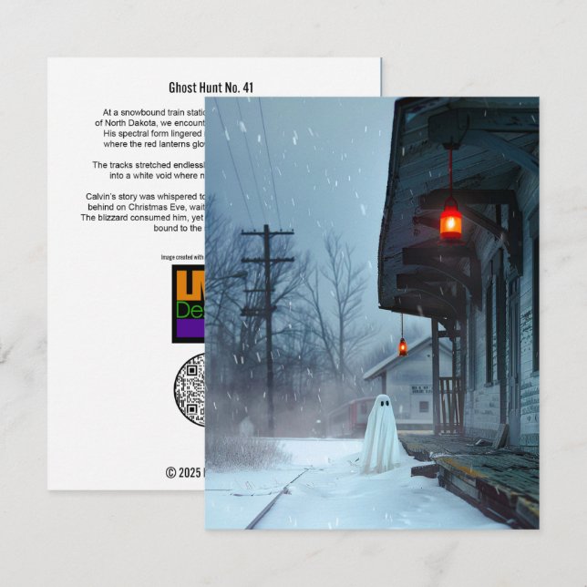 Tarjeta De Agradecimiento Caza fantasma Nº 41 (Anverso / Reverso)