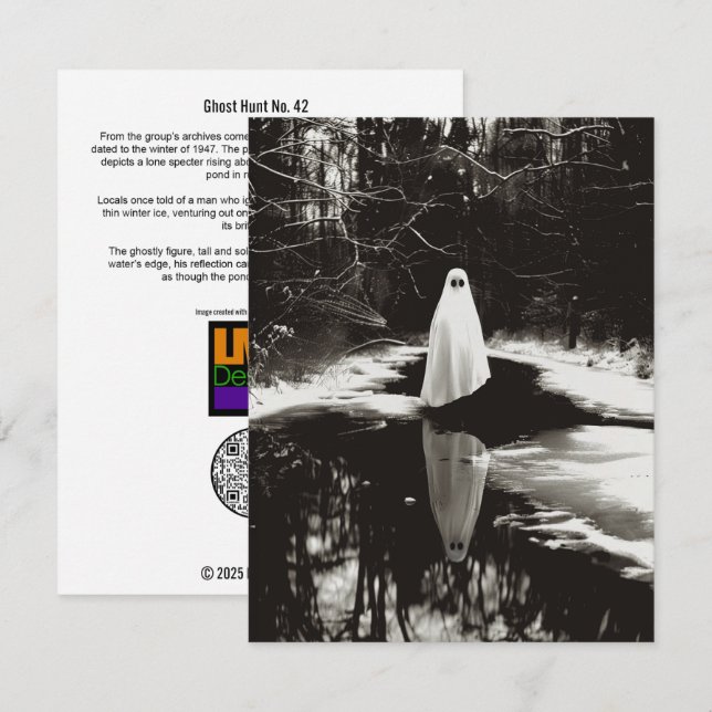 Tarjeta De Agradecimiento Caza fantasma Nº 42 (Anverso / Reverso)