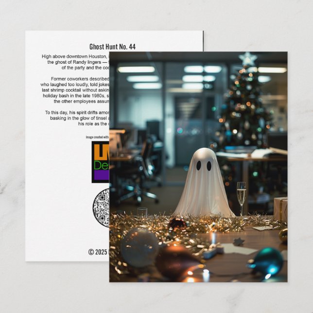 Tarjeta De Agradecimiento Caza fantasma Nº 44 (Anverso / Reverso)