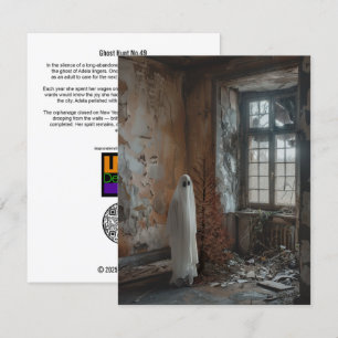Tarjeta De Agradecimiento Caza fantasma Nº 49