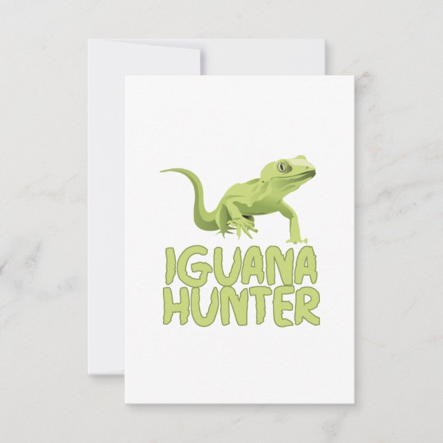 Tarjeta De Agradecimiento Cazador de iguana (Anverso)